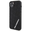 Karl Lagerfeld 3D Gummideksel Multi Logo for iPhone 15 Plus - Svart