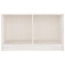 vidaXL TV-benk hvit 70x33x42 cm heltre furu