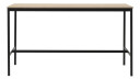 Muuto Base High barbord oak, sort stativ, plywoodkant, b 85 l 190 h 105