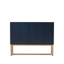 A2 Story Sideboard midnattbl?, hvitoljet eikestativ