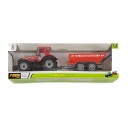 Traktor m/ tilhenger Rød