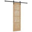 vidaXL Skyvedør med utstyrspakke 61x198,5 cm Massivt Furutre