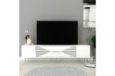Drova TV-benk 150 cm - Hvit/Sølv
