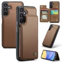 Samsung Galaxy A15 Caseme C22-etui RFID-kortlommebok brun