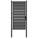  Hageport låsbar svart 100x180 cm aluminium