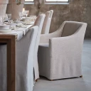 Riviera Maison Firenze spisestol mouline linen fabulous flax