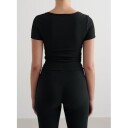 aim´n Ribbed Performance Short Sleeve - Black - XS