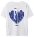 LMTD T skjorte   NlfHeart   Bright White/Blå   LMTD   15 16 år 170 176   T skjorte Hvit