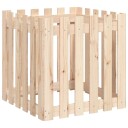 Plantekasse med gjerdedesign 60x60x60 cm heltre furu
