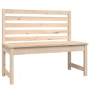 vidaXL Hagebenk 109 cm heltre furu