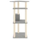 Vidaxl Kattetre Med Klorestolper I Sisal Lysegrå 123 cm