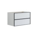 Dansani Inzo Urban Alu ramme Svart Underskap 2 Skuff B60 120xh48xd44cm NCS Farge / 100cm