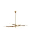 Rousseau Grande Eight Light Articulating Chandelier Antique Burnished Brass