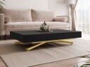 Avendi sofabord 120 cm - Gull, svart