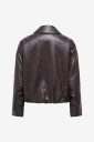 Only   Bomberjakke Onlmasja Faux Leather Padded Bomber   Brun