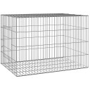 Vidaxl Kaninbur 78X54X54 cm Galvanisert Jern
