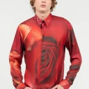 Roberto Cavalli Herre Skjorter Rød S,