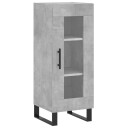 vidaXL Skjenk betonggrå 34,5x34x90 cm konstruert tre