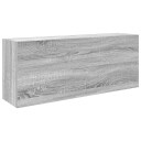 vidaXL Veggskap til baderom grå sonoma 100x25x40 cm konstruert tre