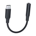 DACOTA PLATINUM USB-C TO 3,5 MM AUX 0,1 M, SVART