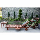 Solstol HOME4YOU Malay Meranti   naturlig brun