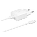 Samsung Usb-C Vegglader & Usb-C Kabel 15w - Hvit