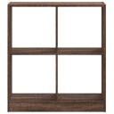  Bokhylle brun eik 68,5x32x75 cm konstruert tre