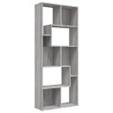 vidaXL Bokhylle gr? sonoma 67x24x161 cm konstruert tre