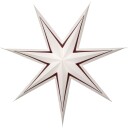 Star Trading Stripe julestjerne med lys rød 80 cm