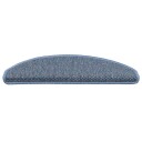 vidaXL Selvklebende trappematter sisal-utseende 15 stk 65x21x4 cm blå