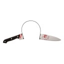 Hisab/Joker Hårbøyle Blodig Kniv Gjennom Hodet One size 97390