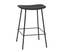 Muuto Fiber Barstol TUBE H:65 Svart/Svart