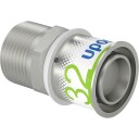 Uponor S-Press 32 mm R1" Male Thread Adapter for Hydraulics