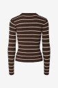 Pieces Pcmira New Ls O Neck Knit Noos Bc   Brown   M