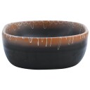 vidaXL Benkeservant svart og oransje oval 47x33x13 cm keramikk