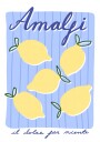 Lemon Bliss Amalfi Plakat / 100x150