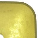 vidaXL Servant glass 42x42x14 cm gull