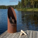Venture Home Utepeis Bastian Oransje 500mm Stål Helår