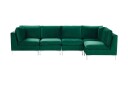 Evja 5 seters Hjørnesofa Venstre   Fløyel/Grønn