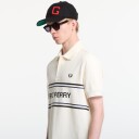 Fred Perry Fp Graphic Polo Shirt Cream XL