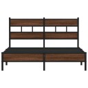  Sengeramme uten madrass brun eik 160x200 cm konstruert tre 8721158379009