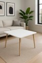 Sofabord Hanah Home Peka Compact (60 x 47 x 60 cm) Hvit - Hvit
