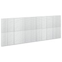 vidaXL Gabion med 5 mm tråd og 5x2,5 cm nett 550x10x200 cm
