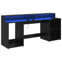  Bord Svart Eik 200x55x91 cm Konstruert Tre