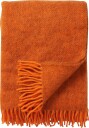 Klippan Yllefabrik Gotland ullpledd 130x200 cm Oransje