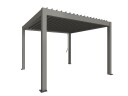 Biohort Pergola størrelse 3,5 x 3,5 metallic quartz grå
