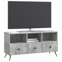  TV skap med skuff Betonggrå 102 x 34,5 x 50 cm Konstruert tre