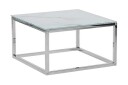 Breasa Settbord 60 cm Marmormønster - Hvit/Sølv
