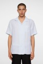 J. Lindeberg Elio Linen Melange Shirt - White - L