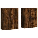  Veggskap 2 stk røkt eik 69,5x34x90 cm 8720845408978